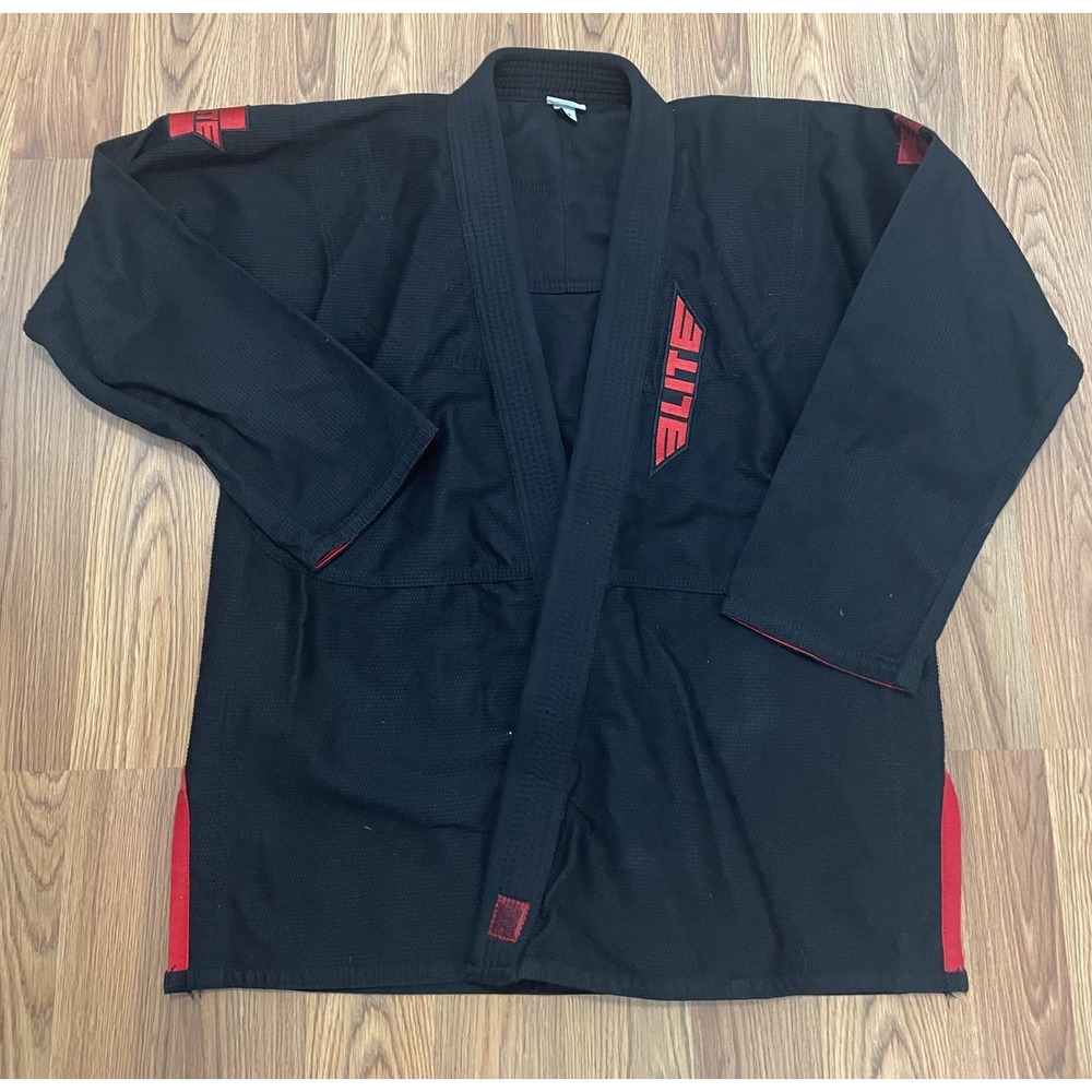 Elite BJJ Gi Jacket A3 ET2500 Black Top Only